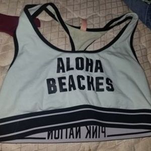 PINK Aloha Beaches sports bra.